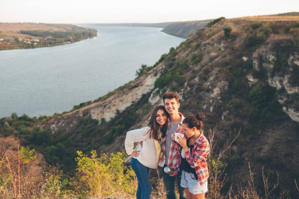 Lake Travis Shuttle Rental Services friends by the lake